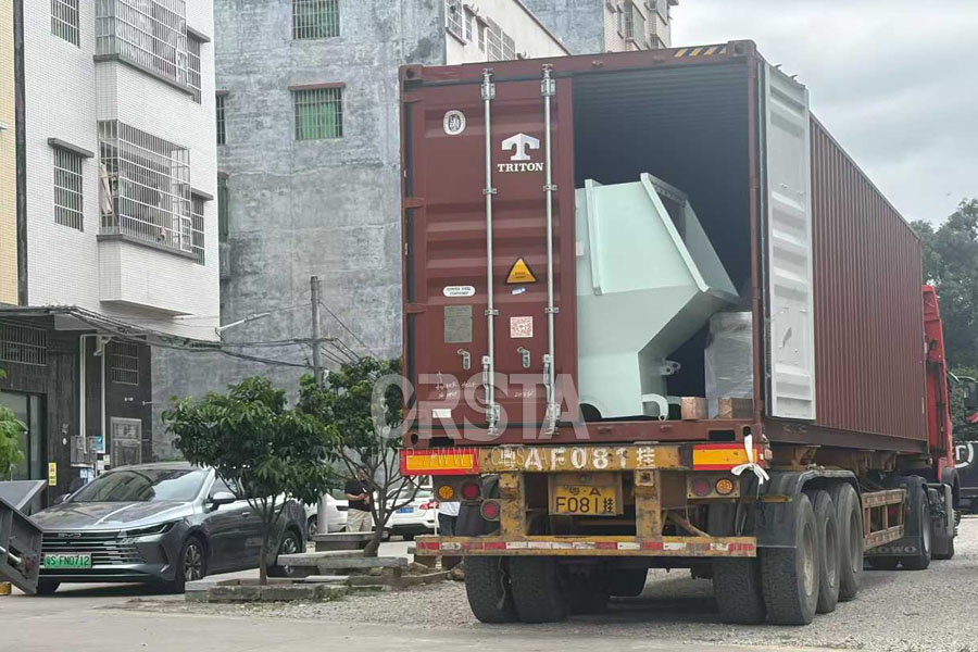 出往尼日尼亞PMMA亞克力板破碎分選生產線